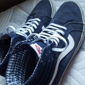 Navy blue vans (high top)